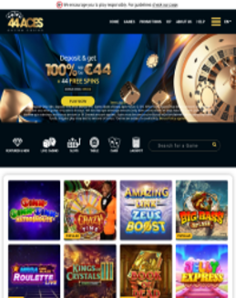 44Aces Online Casino Screenshot