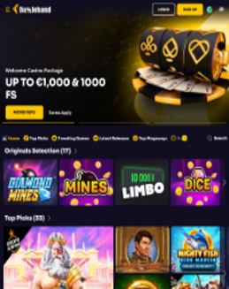 Dazzlehand Casino Screenshot