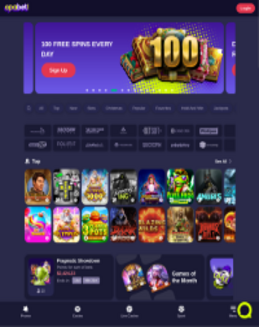 OpaBet Casino Screenshot