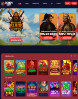 RoninSlots Casino Screenshot