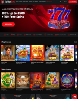SpiderBets Casino Screenshot
