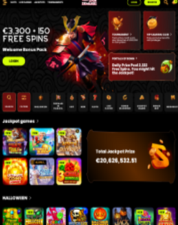Spin Samurai Casino Screenshot