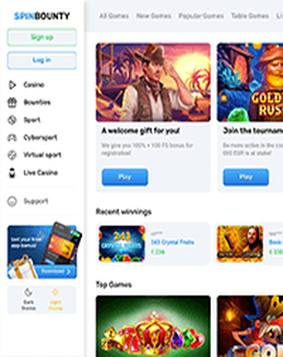SpinBounty Casino Screenshot
