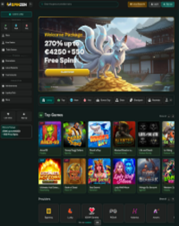 Spinzen Casino Screenshot