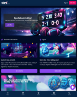 StarzSpins Casino Screenshot