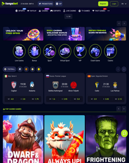 TongoBet Casino Screenshot