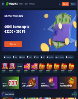 Velwins Casino Screenshot