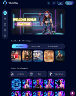 WhalePlay Casino Screenshot