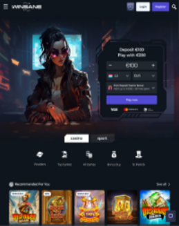 Winsane Casino Screenshot