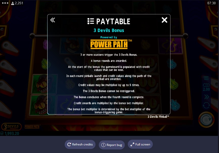 3 Devils Pinball Online Slot Game Bonus