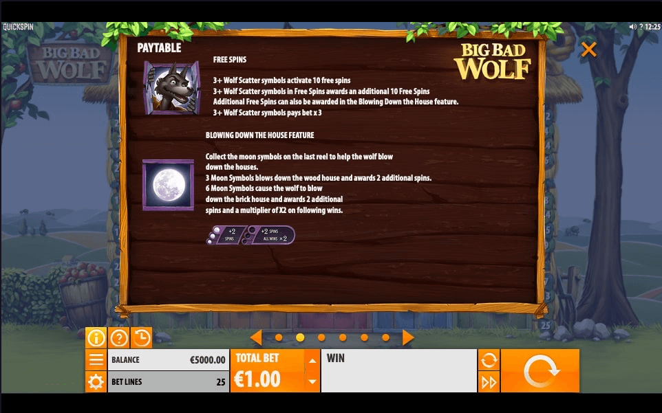 Big Bad Wolf Quickspin Slots Game Features