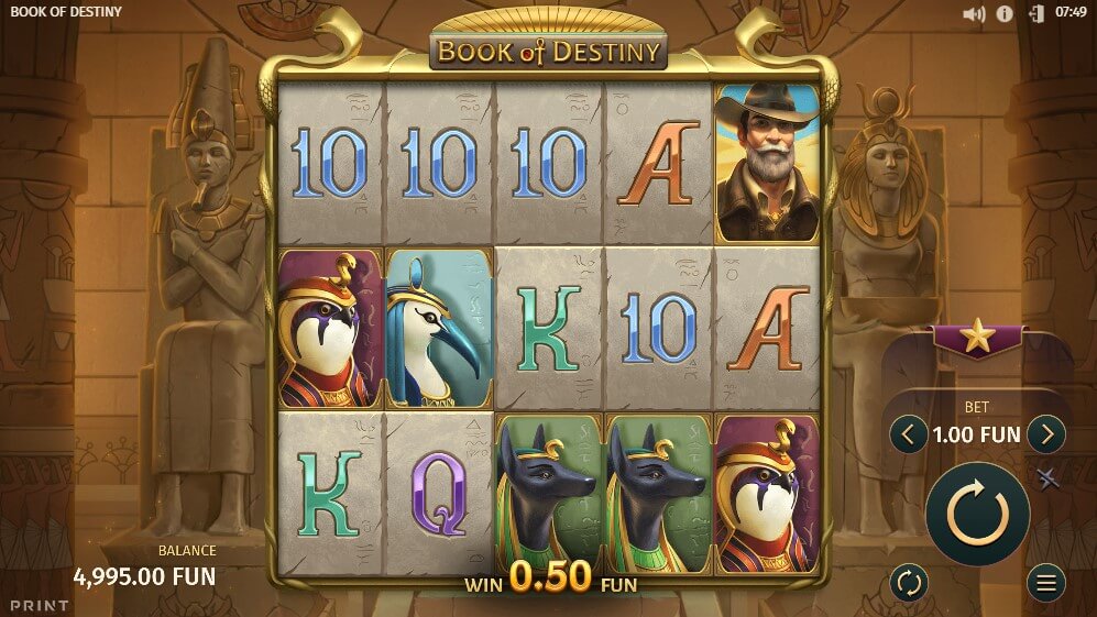 Book of Destiny Online Slots Game Reels