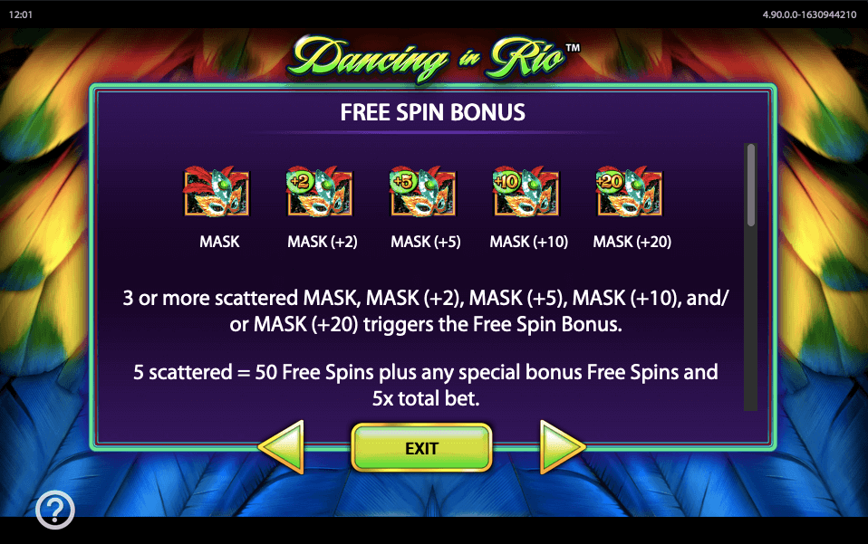 Dancing in Rio bonus feature