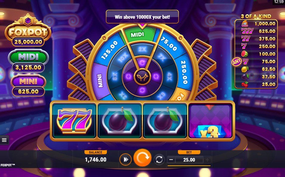 Foxium Foxpot Online Slot Machine Reels