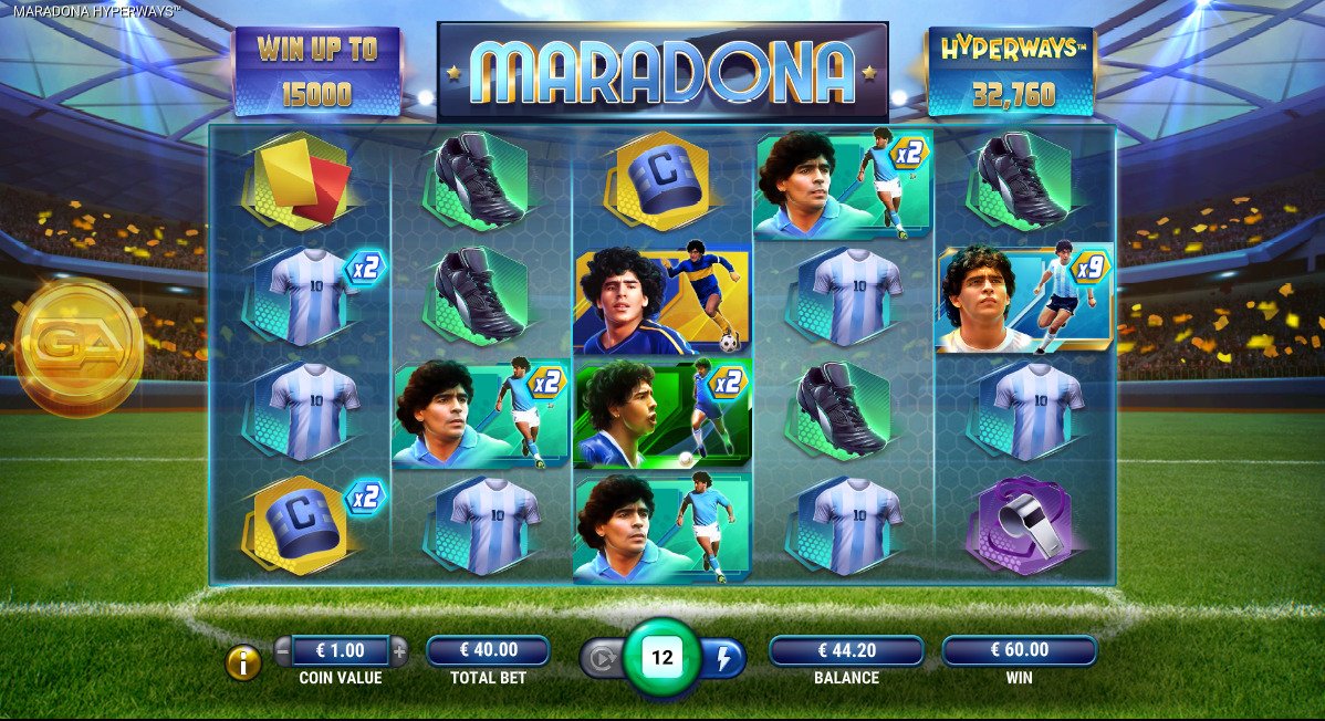 Maradona HyperWays online slot game big win