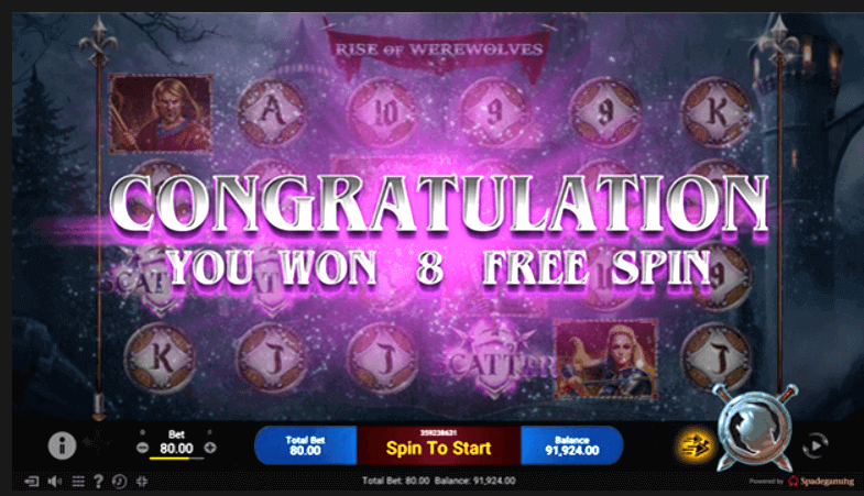 Rise of Werewolves Online Slots Game Features