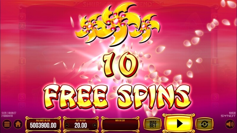 Shuriken Legend Online Slot Game Free Spins