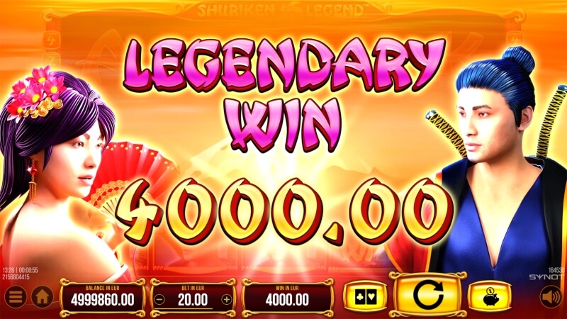 Shuriken Legend Online Slot Game Legendary Win