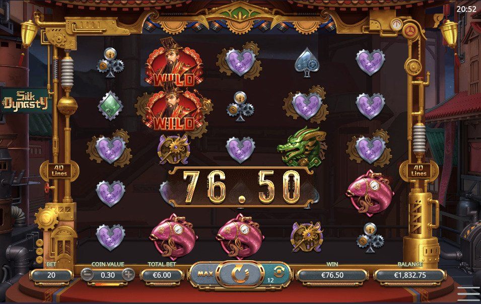 Dreamtech Gaming Silk Dynasty Slot Big win