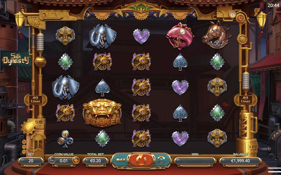 Dreamtech Gaming Silk Dynasty Slot Reels