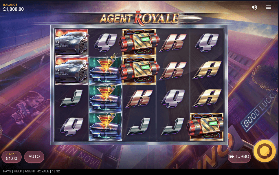 Agent Royale Online Slot Game Reels