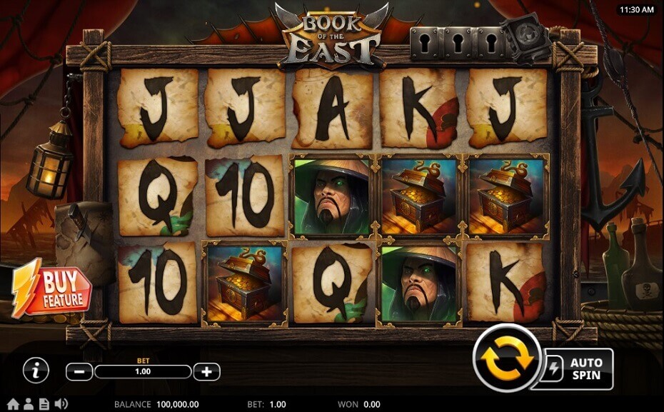 Book of the East Online Slot Game Reels