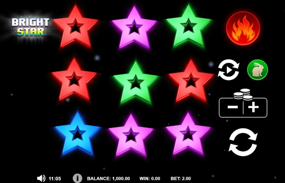 Bright Star Online Slot Game Reels