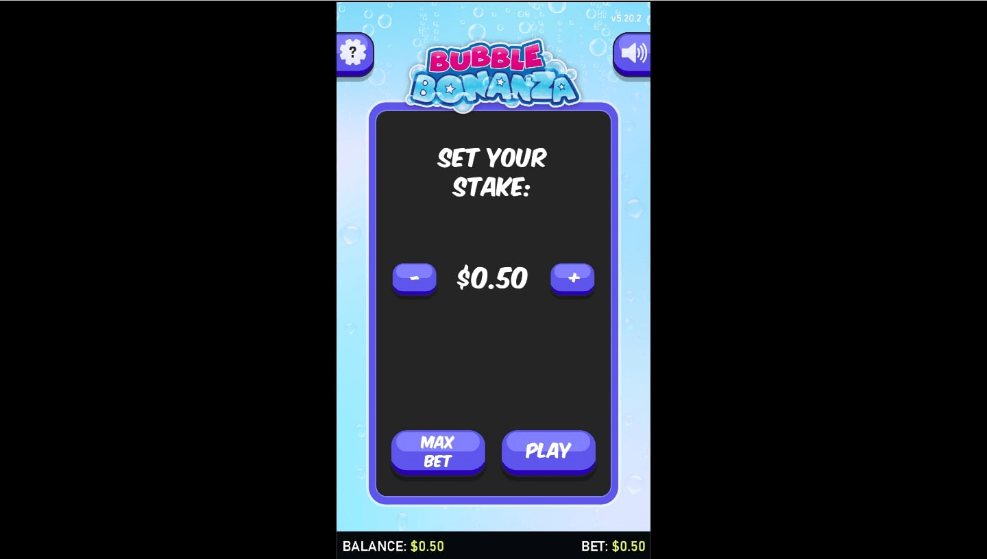 Bubble Bonanza Online Game Stakes