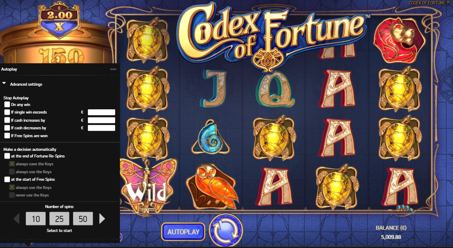 Codex of Fortune Autoplay