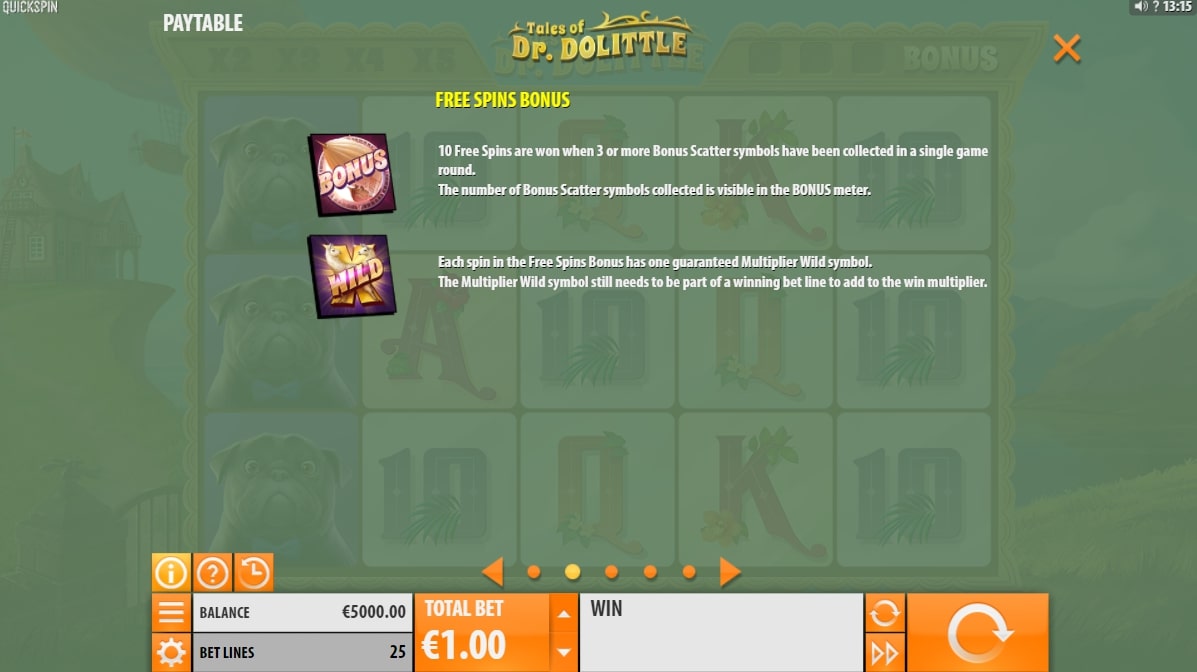 Tales of Dr Dolittle Slot