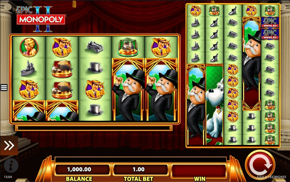 Epic Monopoly II Online Slot Game Reels