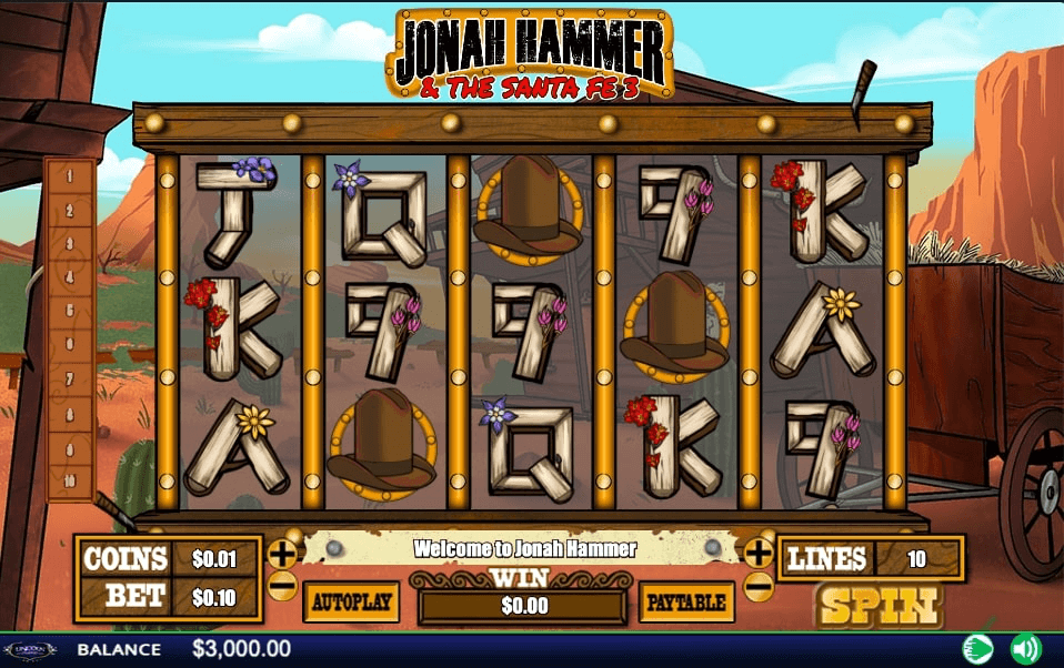 Jonah Hammer Online Slot Game Reels
