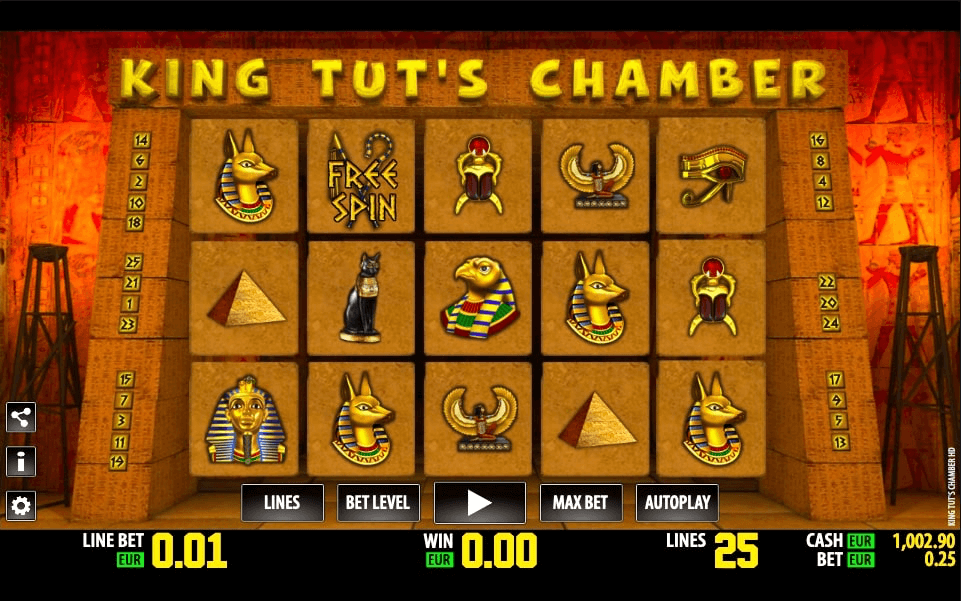 King Tut's Chamber Online Slot Game Reels