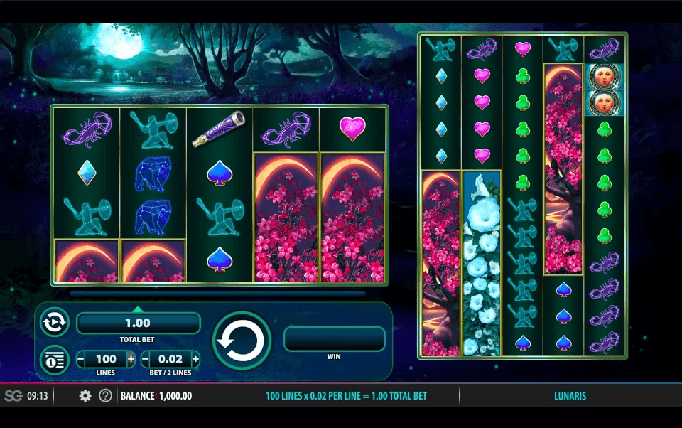 Lunaris Online Slot Game Reels