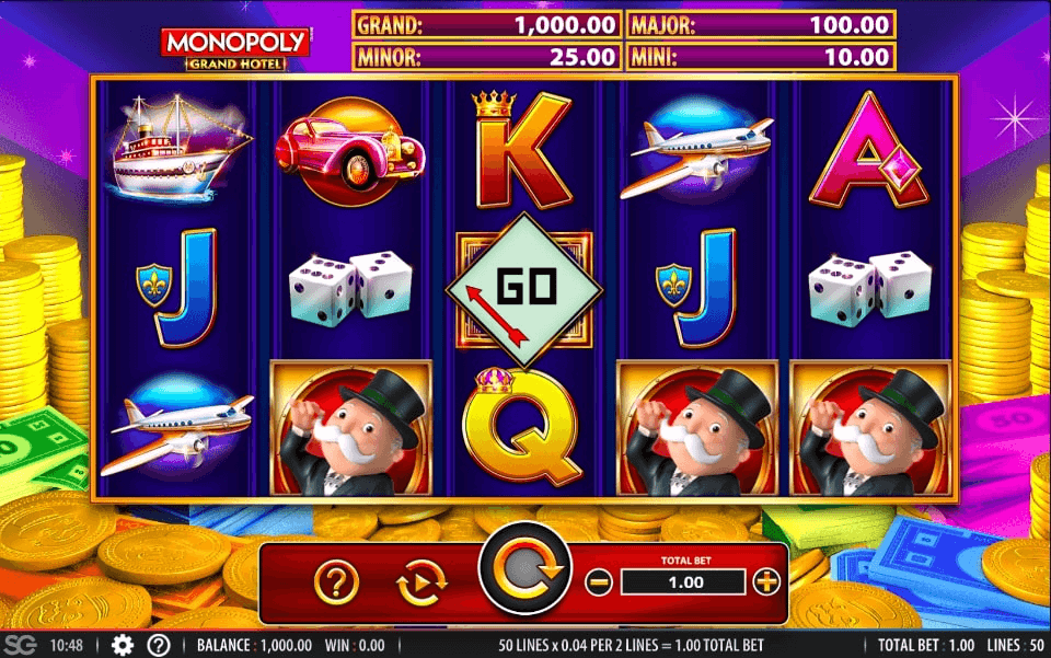 Monopoly Grand Hotel Online Slot Game Reels