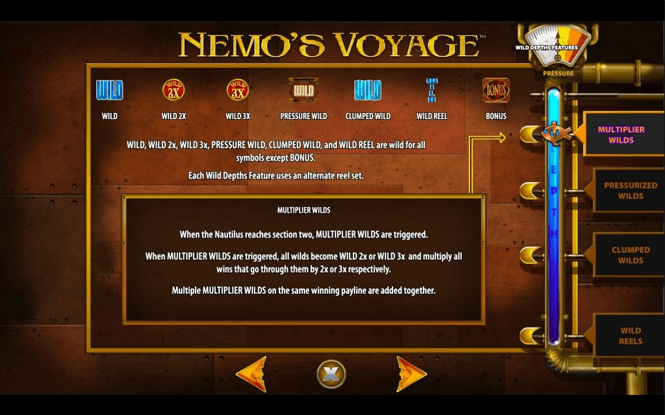 Nemo's Voyage Online Slot Game Features