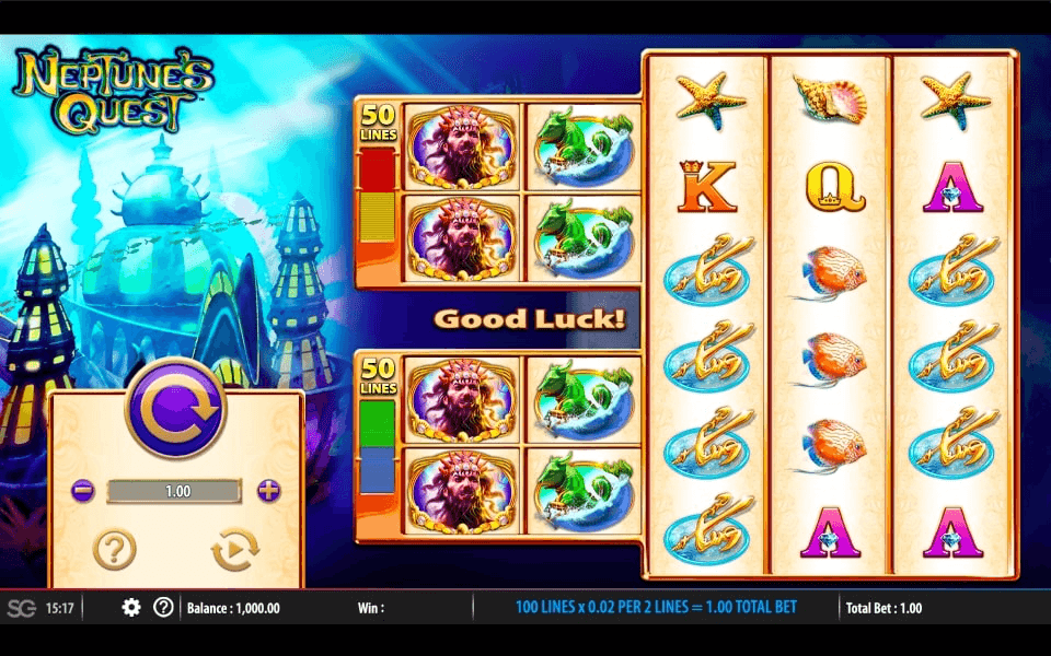 Neptune's Quest Online Slot Game Reels