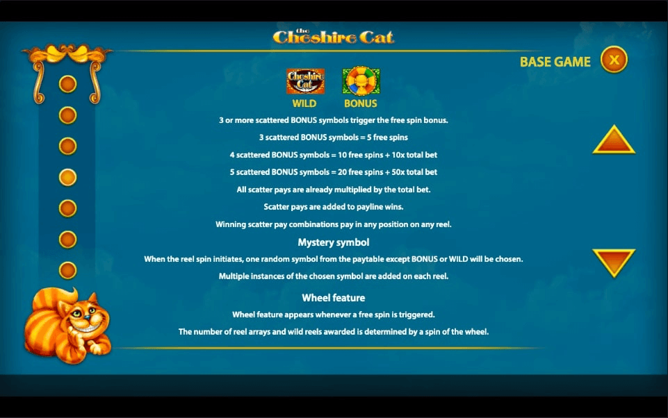 The Cheshire Cat Online Slot Game Bonus