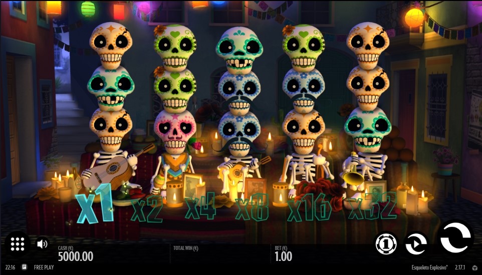 Thunderkick Esqueleto Esplosivo Slot