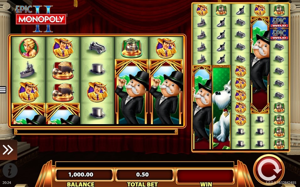 Epic Monopoly II Slot Transferring Wilds