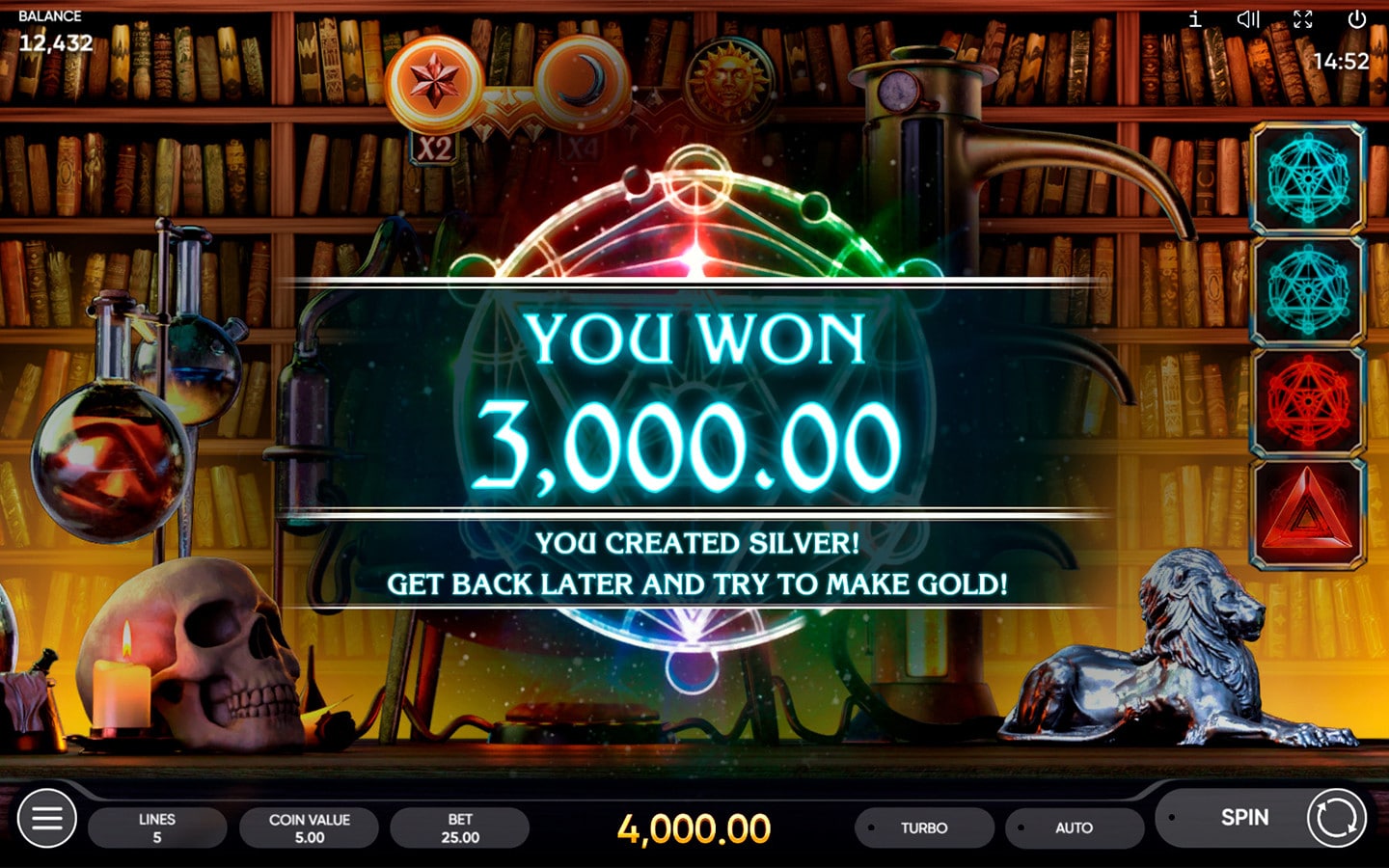 Magnum Opus Slot Win