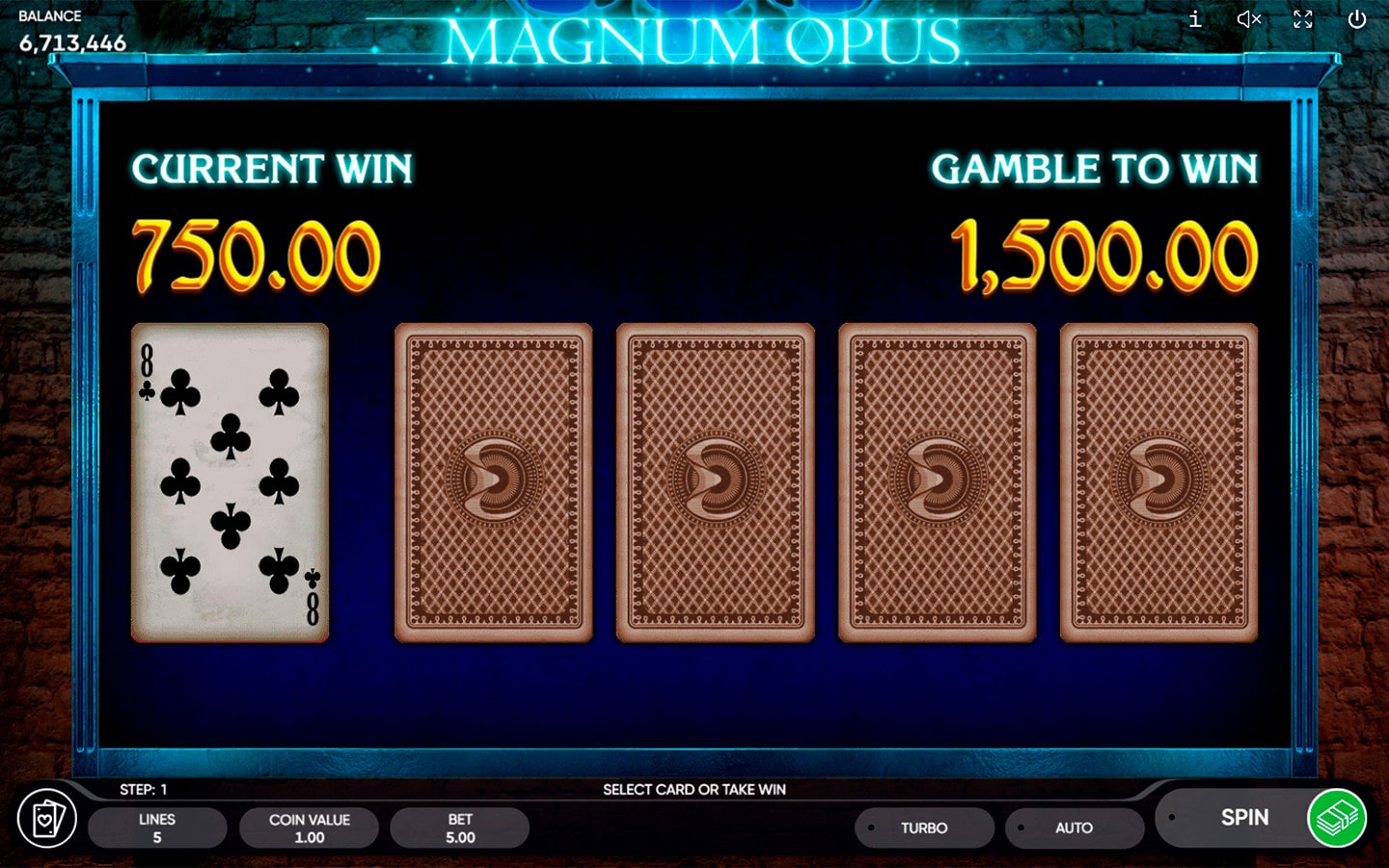 Magnum Opus Slot Cards